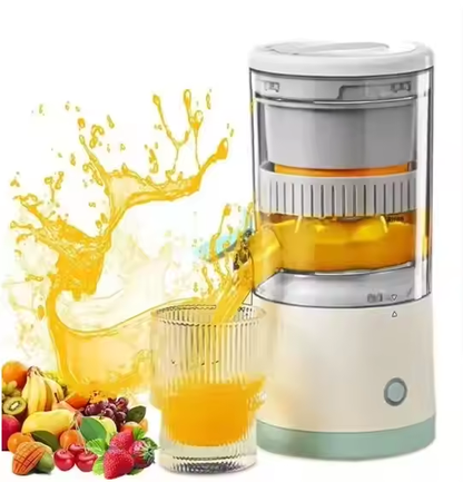 Powerful Cordless Rechargeable Juice Extractor | Compact Electric Fruit Juicer for Oranges & Berries