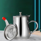Non-Magnetic Stainless Steel Soy Sauce Jug with leakproof design