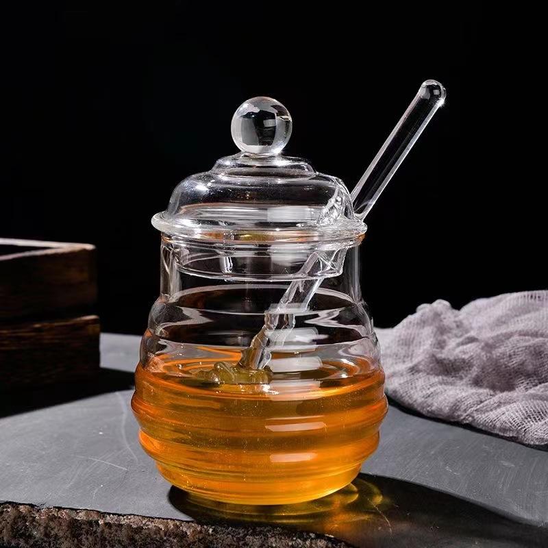 
300ml transparent honey storage jar