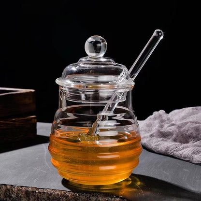 
300ml transparent honey storage jar