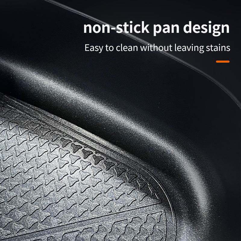 110V 220V 6L 1500W Adjustable Temperature Control Nonstick Coating Electric Skillet and Frying Pan with Glass Lid