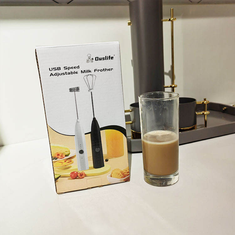 Kitchen Gift Coffee Whisk Mixer Electric Milk and Coffee Wand Stainless Steel Milk Frother Machine