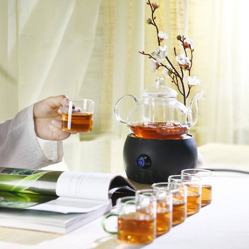 Factory Direct Handmade Borosilicate Glass Tea Kettle – Stovetop Safe Teapot with Removable Infuser (600ml)