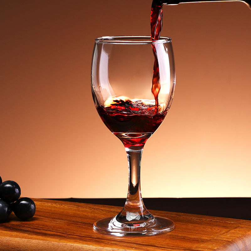 
Long stem glass wine cup for elegant dining