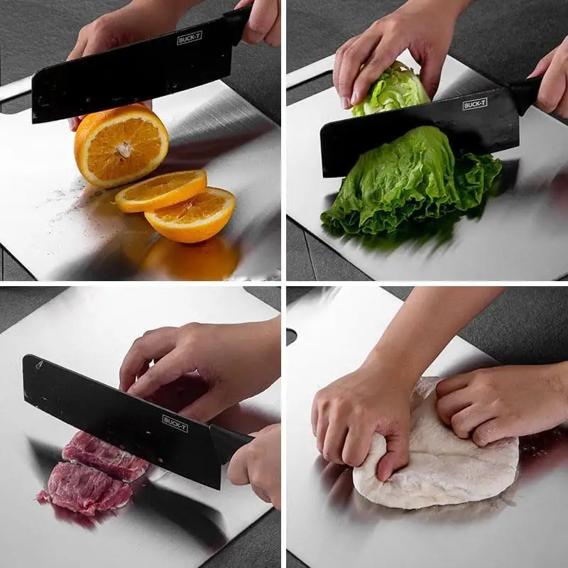 304 316 High-Quality Stainless Steel Cutting Board Durable Hygienic Versatile Kitchen Tool for Food Preparation