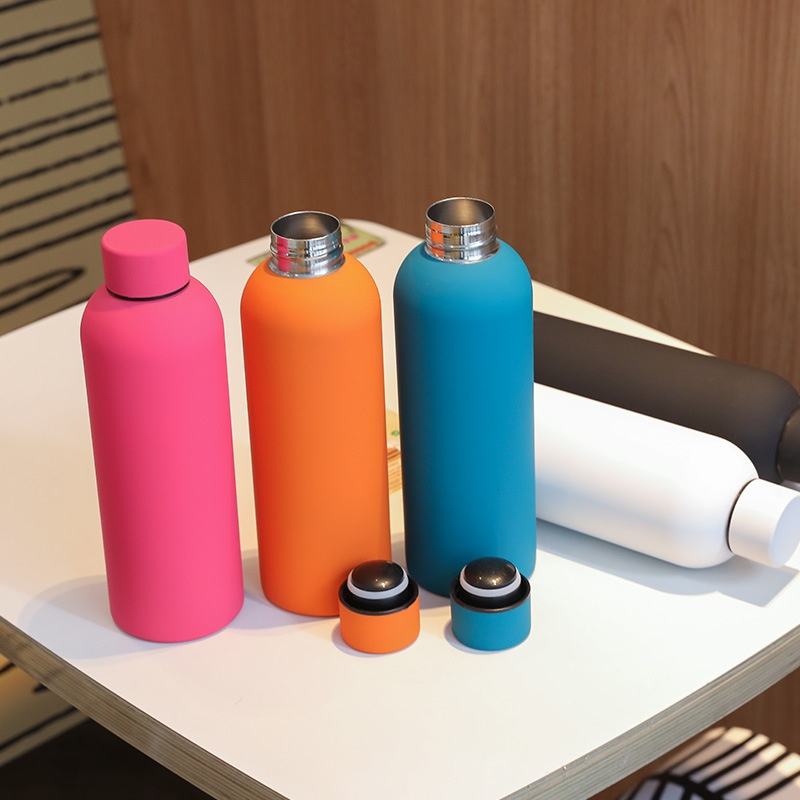 500ml Double Wall Stainless Steel Vacuum Hot Cold Water Insulation Customized Printing Student Gift Water Bottles
