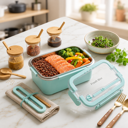 
Large Capacity 3300ml Stainless Steel Bento Lunch Box