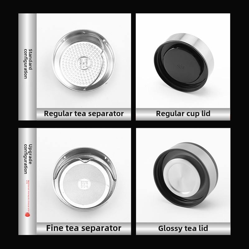 
Heat-resistant glass tea bottle with lid