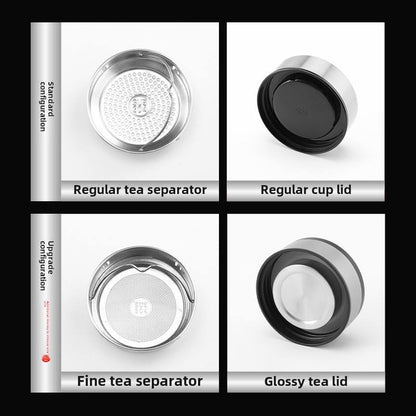 
Heat-resistant glass tea bottle with lid