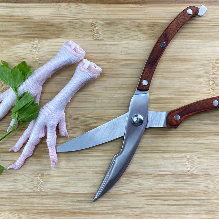
Heavy-duty kitchen scissors for food preparation