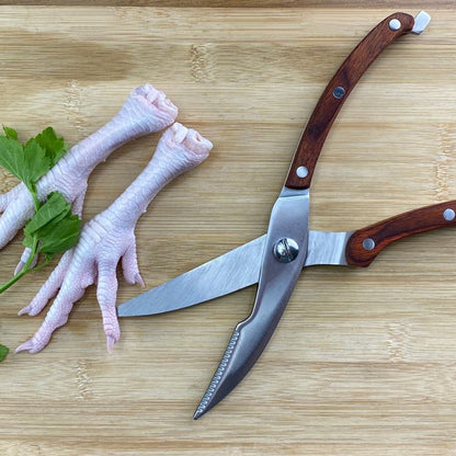 
Heavy-duty kitchen scissors for food preparation