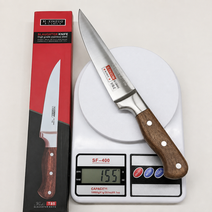 
Heavy-duty stainless steel meat cutting kitchen knife