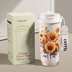 Eco-Friendly Double Wall Stainless Steel Coffee Cup with Lid – Lightweight Travel Vacuum Flask
