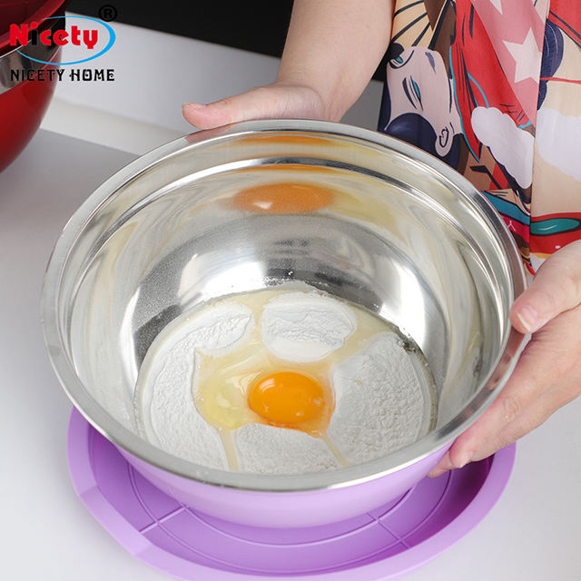 Stainless Steel Big Size Salad and Vegetable Mixing Bowl Set with Different Sizes