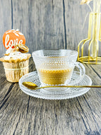 New Modern Clear Glass Mug Set – 6pcs&nbsp;