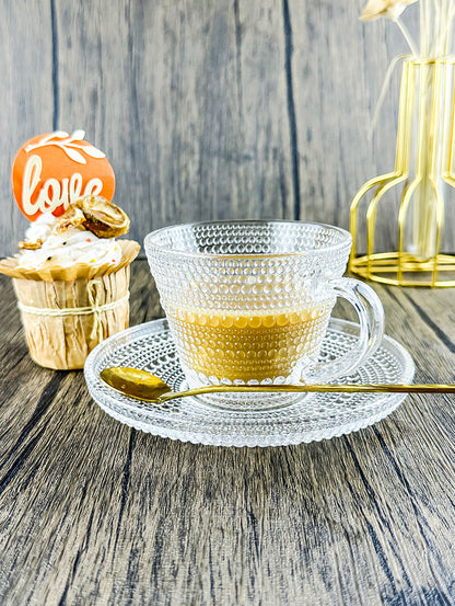 New Modern Clear Glass Mug Set – 6pcs&nbsp;