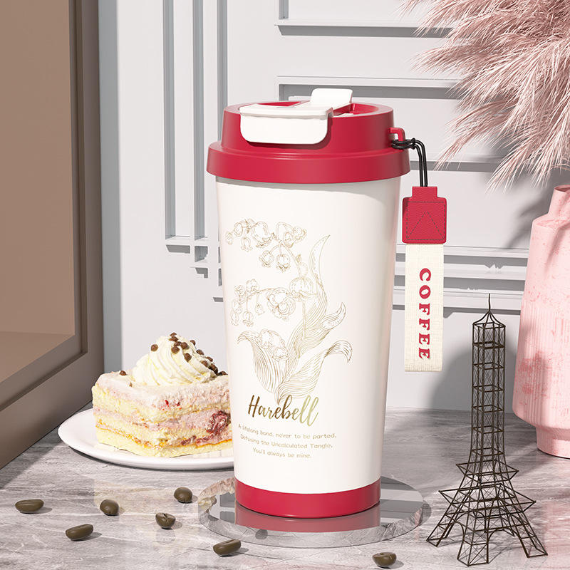Eco-Friendly Double Wall Stainless Steel Coffee Cup with Lid – Lightweight Travel Vacuum Flask