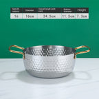 Korean Style Stainless Steel Soup Pot with Lid