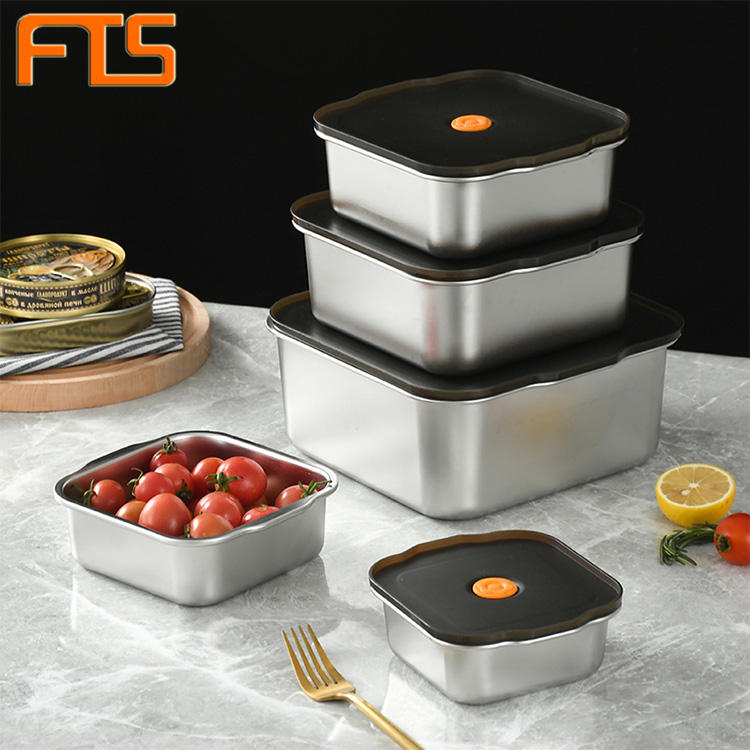 FTS Stainless Steel Collapsible Lunch Box – Portable Food Container