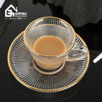 Elegant Vintage Tea Cup &amp; Saucer Set – 88ml&nbsp;