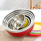 Stainless Steel Big Size Salad and Vegetable Mixing Bowl Set with Different Sizes