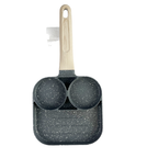 3 Hole Non Stick Breakfast Frying Pan Egg Burger Staute Pan Fried Bacon Sausage Skillet Mini Pancake