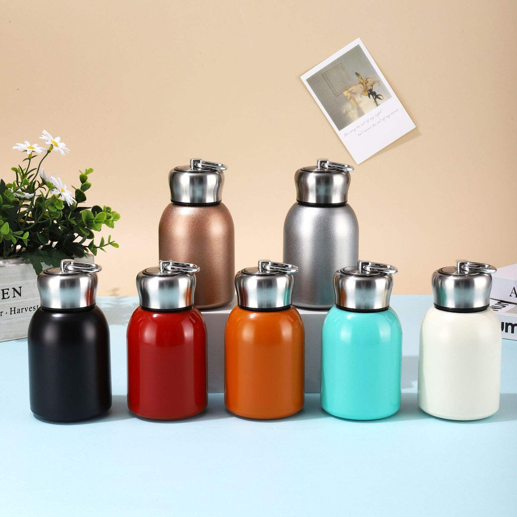 Modern 304 Stainless Steel Mini Thermos Cup High Color Value Business Travel Gift Small Fat Ding Design Cross-Border for Girls