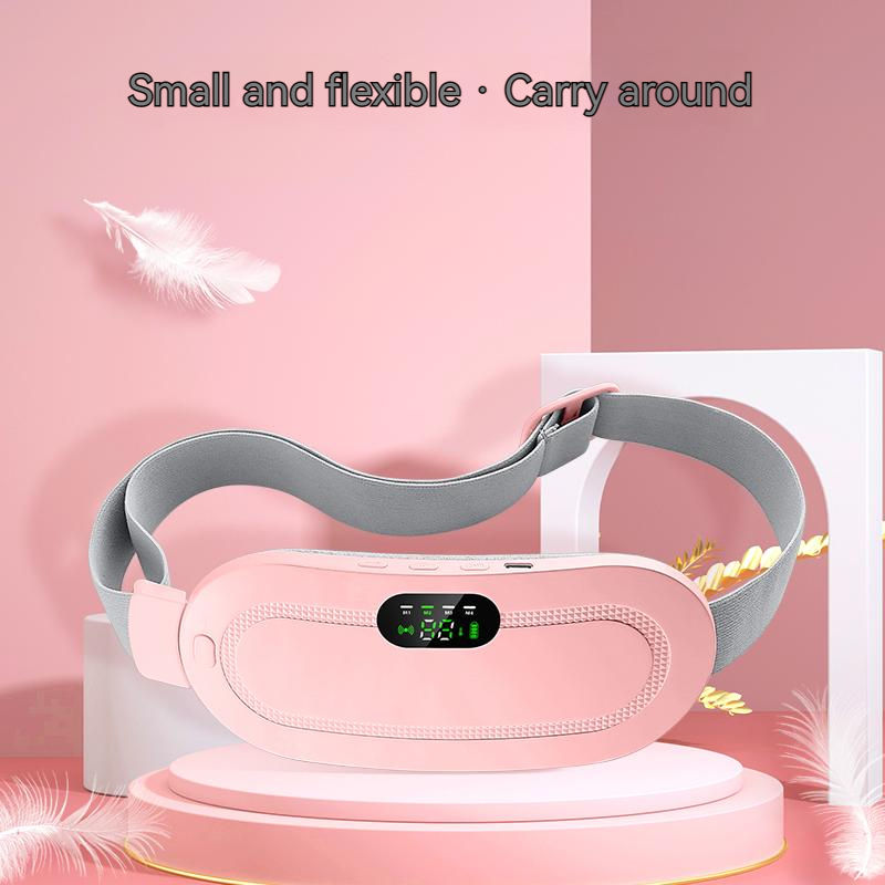 Electronic Body Massager Waist Belt – Abdominal Vibration Massage Device with Hot Compress for Period Pain Relief