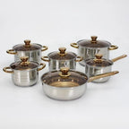 Royal Louis 12-Piece Stainless Steel Cookware Set