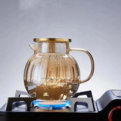 
High borosilicate pumpkin glass serving pitcher