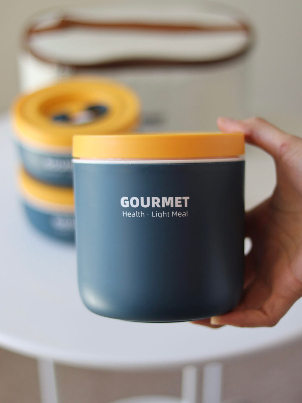 GOURMET 3pcs Stainless Steel Lunch Box – Durable, Safe & Travel-Friendly