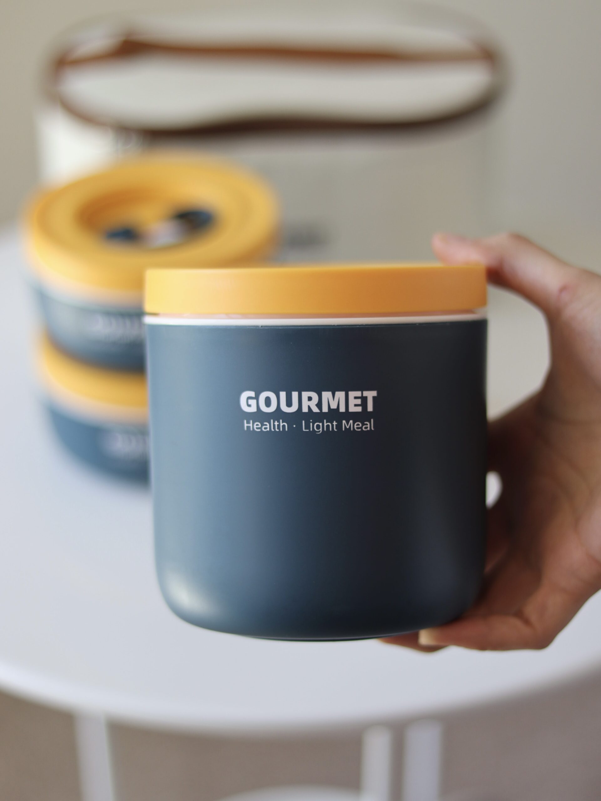 GOURMET 3pcs Stainless Steel Lunch Box – Durable, Safe & Travel-Friendly