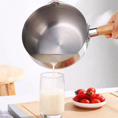 
Induction compatible divided cooking pan for kitchen