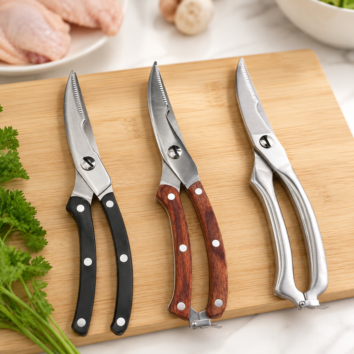 9.84 inch multifunctional stainless steel kitchen scissors