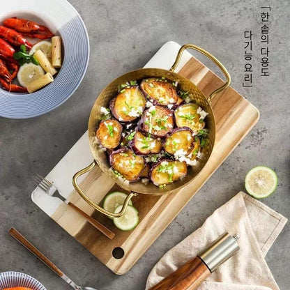 Korean ramen cooking pot compatible with gas and induction