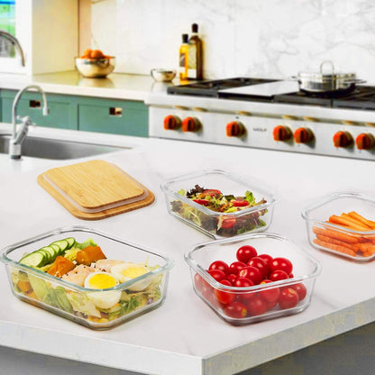 
Leak-Resistant Meal Prep Food Storage Containers