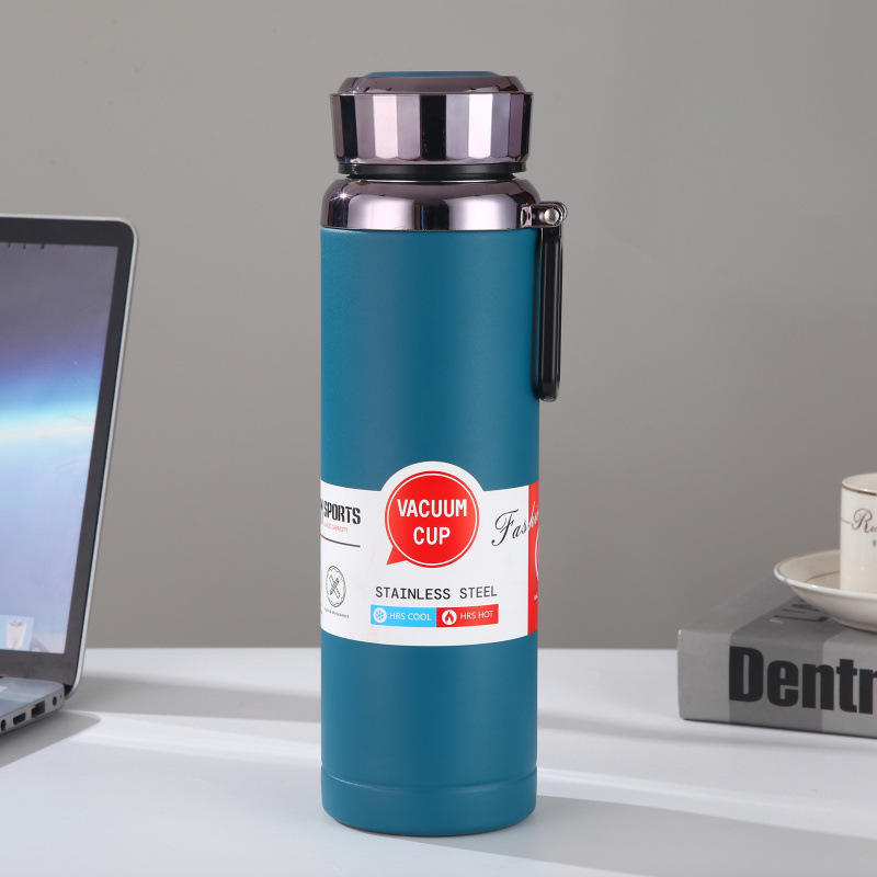 Leak-proof 800ml stainless steel insulated water bottle