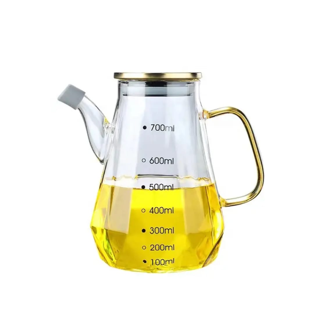 
Leak-proof borosilicate glass seasoning bottle