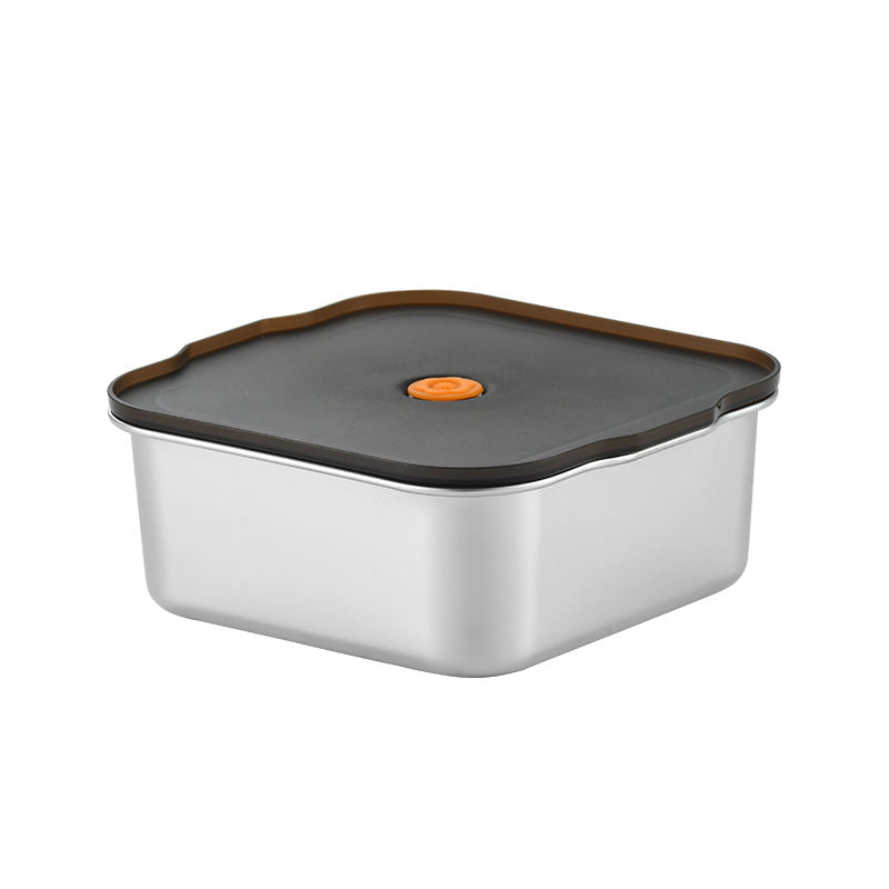
Leak-proof stainless steel food storage container