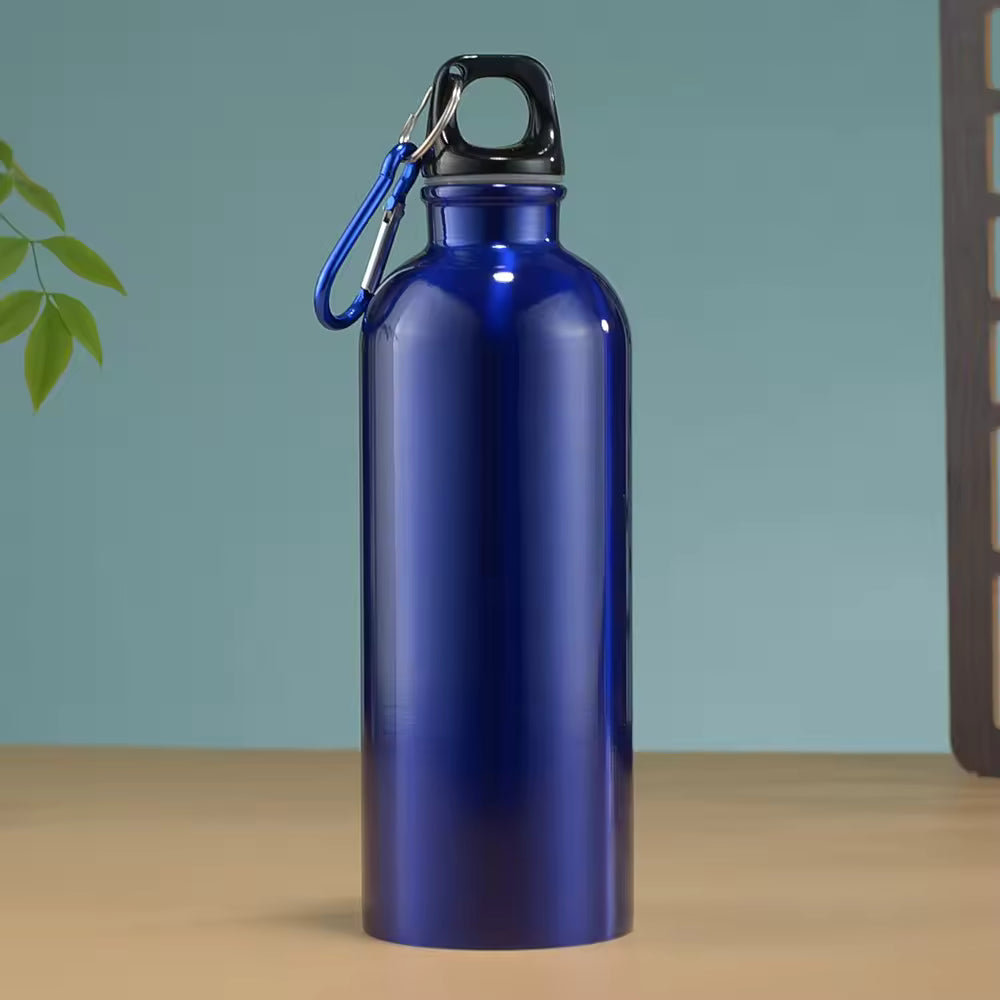
Lightweight sports water bottle with carabiner clip