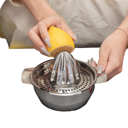 
Manual lemon clip press for lemonade and cocktails