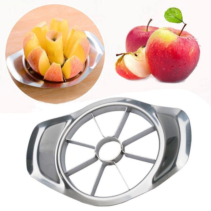 Manual stainless steel apple slicer and corer
