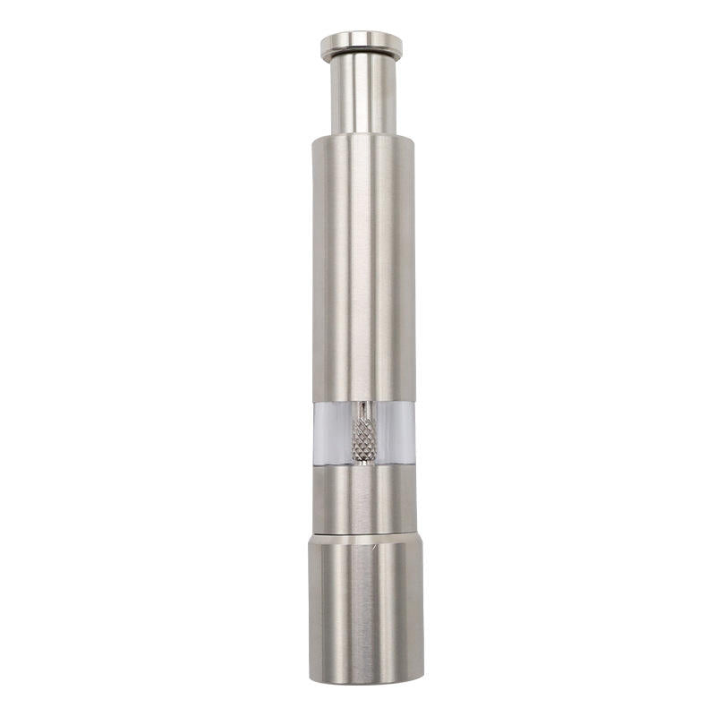 
Manual stainless steel pepper mill for fresh seasoning