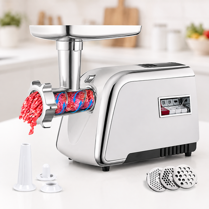2600W Electric Meat Grinder Slicer and Sausage Stuffer