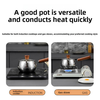 
Modern anti-splash stainless steel cooking pot for kitchen