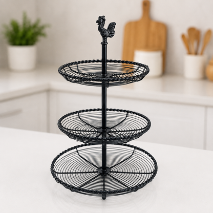 
Multi-Layer Metal Fruit and Vegetable Storage Rack