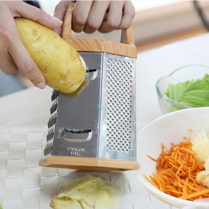 
Stainless steel box grater for vegetables and fruits