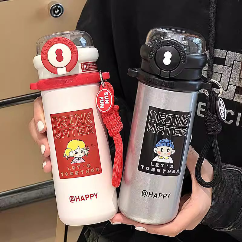 500 ML Capacity 304 Stainless Steel Vacuum Bottle | Hot & Cold Insulated Thermos Flask for Daily Use