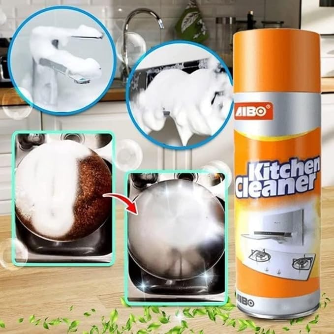 Oil stain cleaner spray for oven and stove surfaces