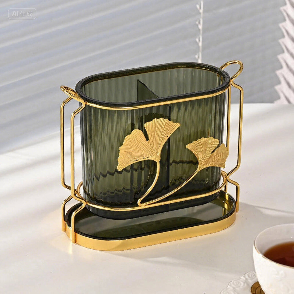 
Plastic chopstick and cutlery storage organizer